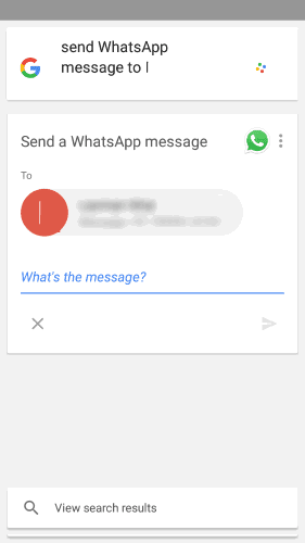 Use Voice Assistant to Send Messages on whatsapp