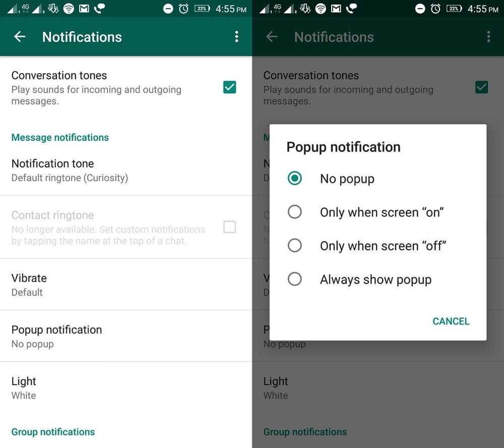 direct-reply-and-popup-notifications on whatsapp