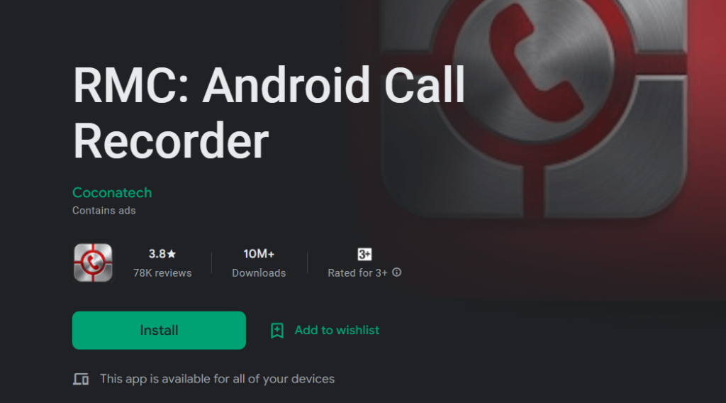  RMC Android Call Recorder