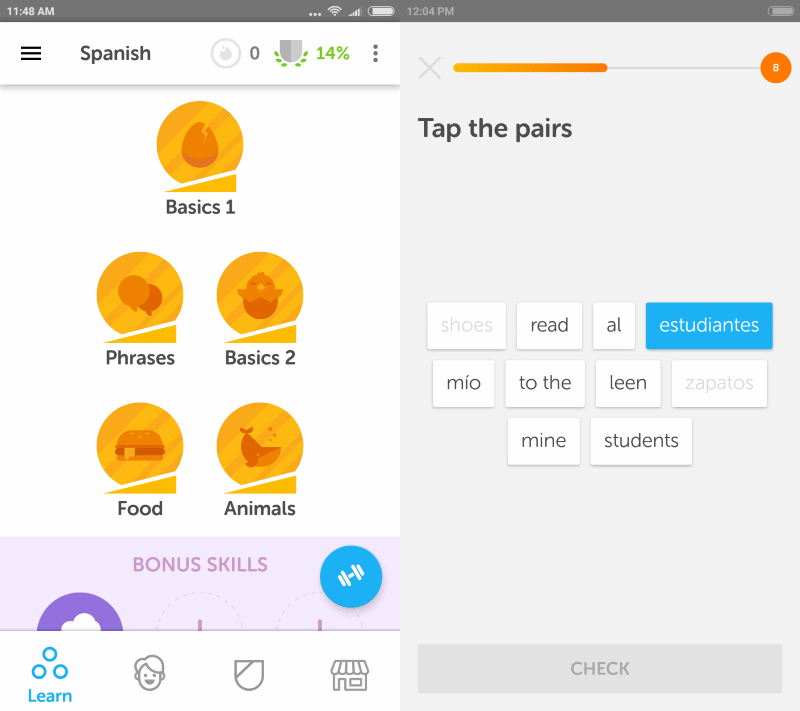 learning duolingo