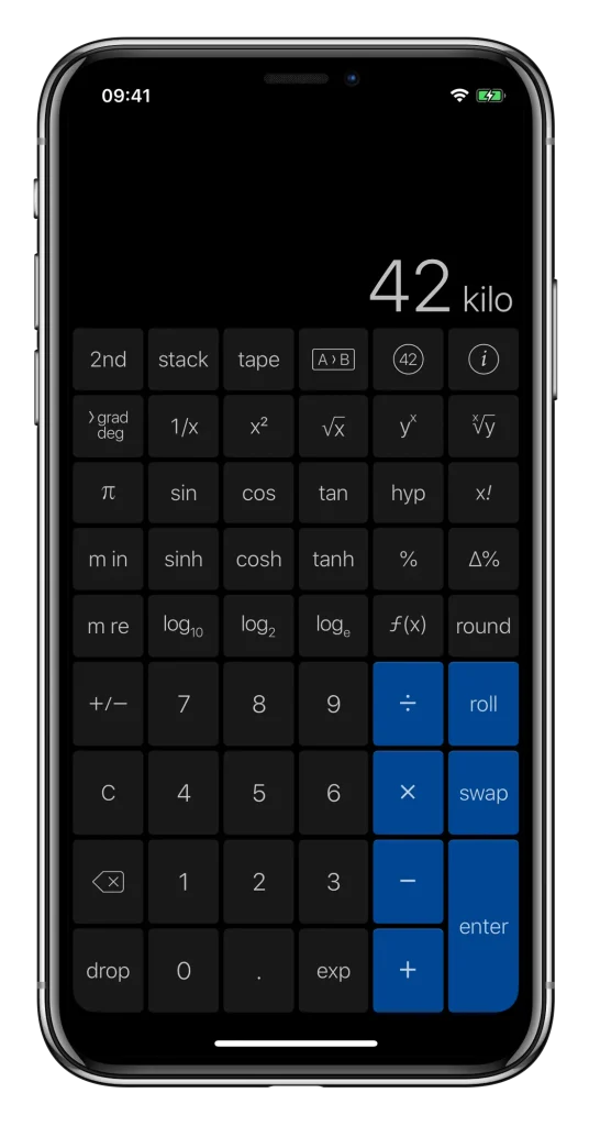 pcalc calculator for iphone