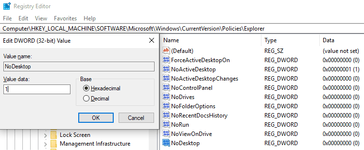 Registry Edit For Desktop Icons