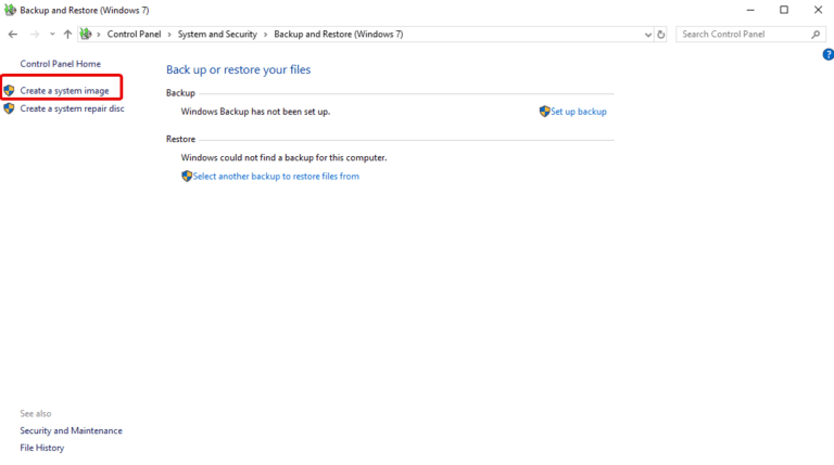 How to Create System Image in Windows 10 [Updated] - TechCommuters