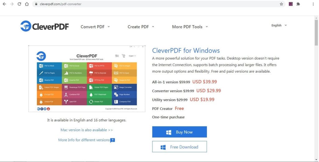 CleverPDF Desktop Software