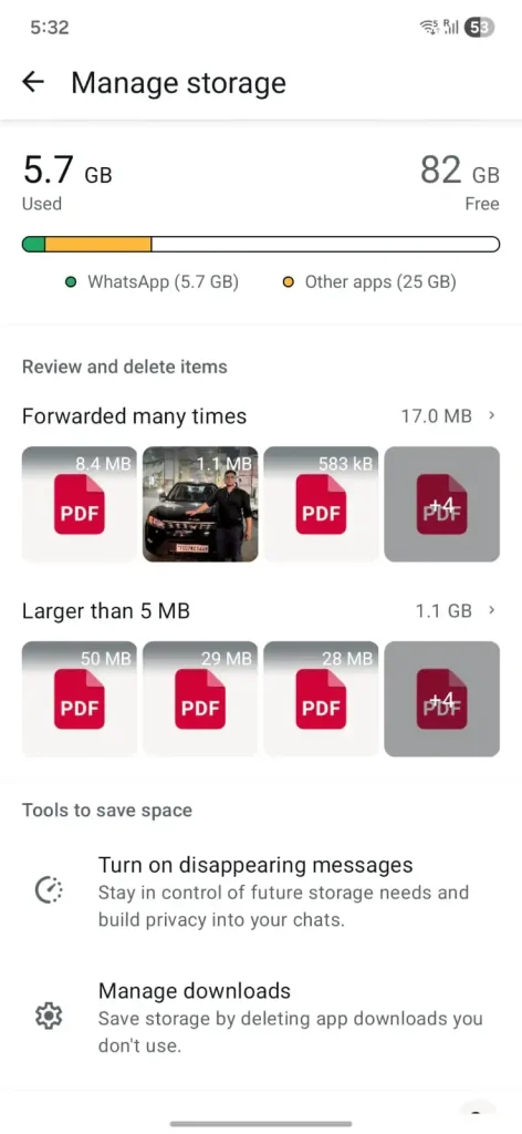 Manage Storage