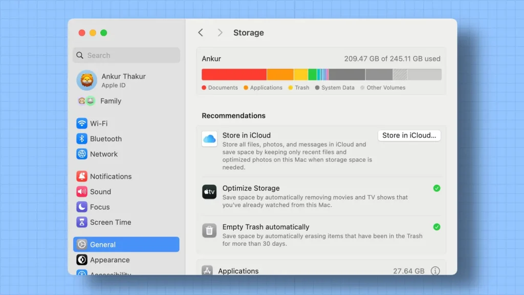 Keep Enough Free Storage Space