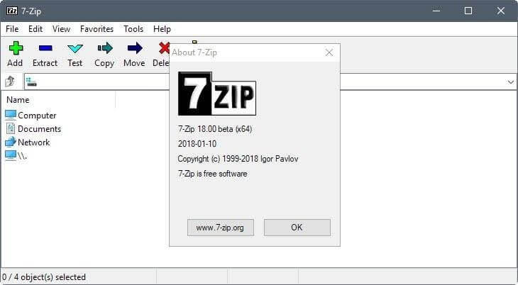 free download 7-zip software for vista