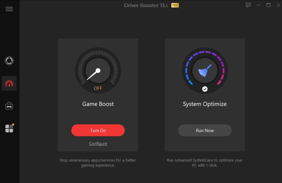 iobit driver booster game boost feature