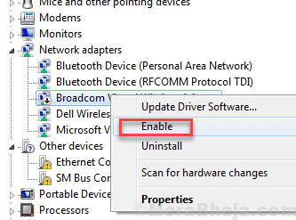 enable network driver