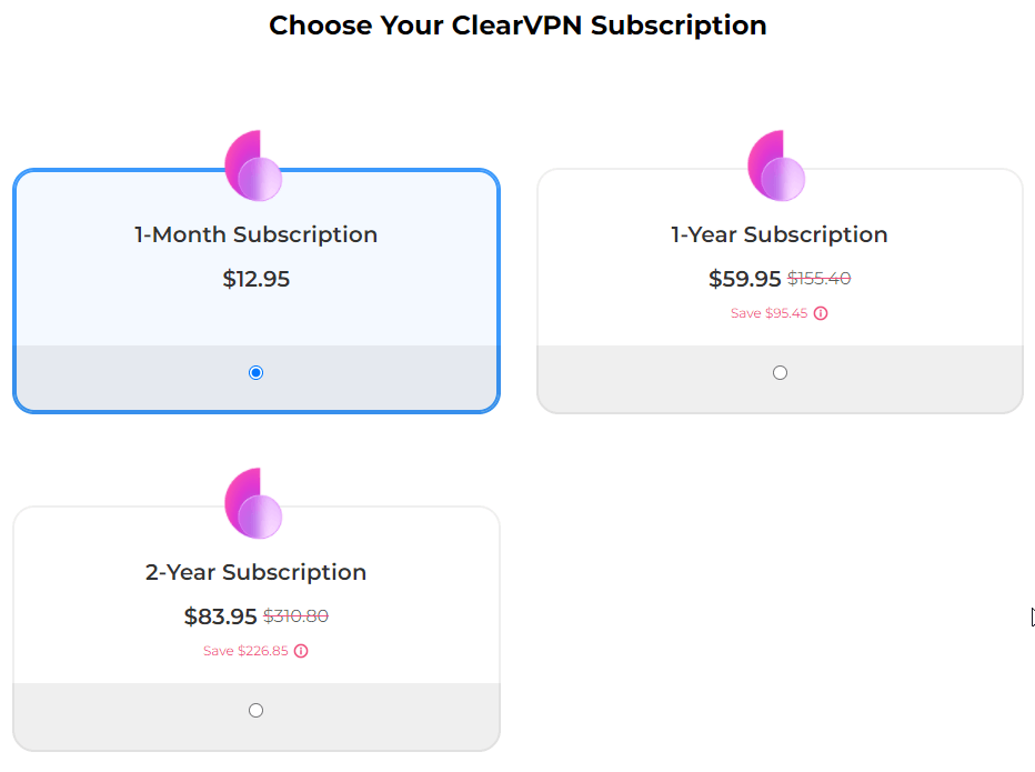 ClearVPN Subscription