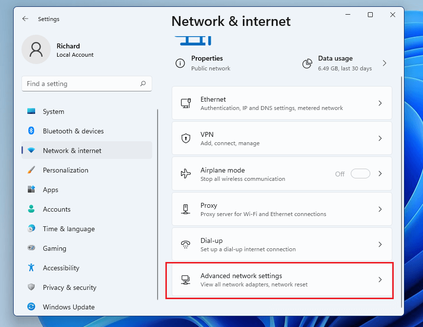 Network & internet 
