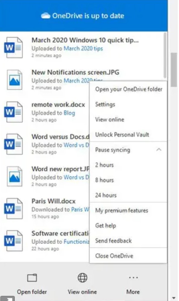 OneDrive Syncing