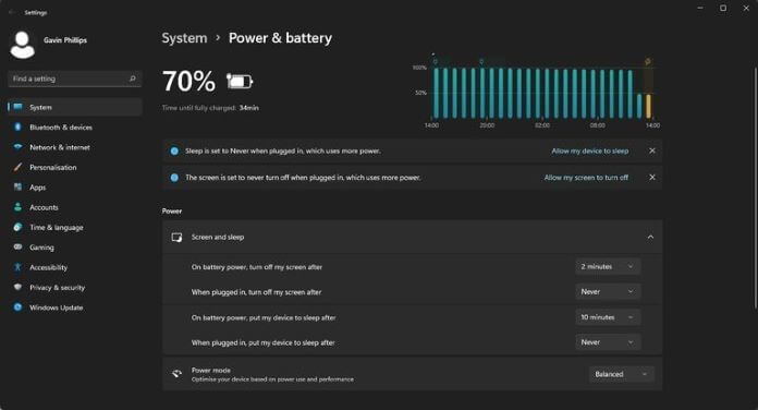 power & battery