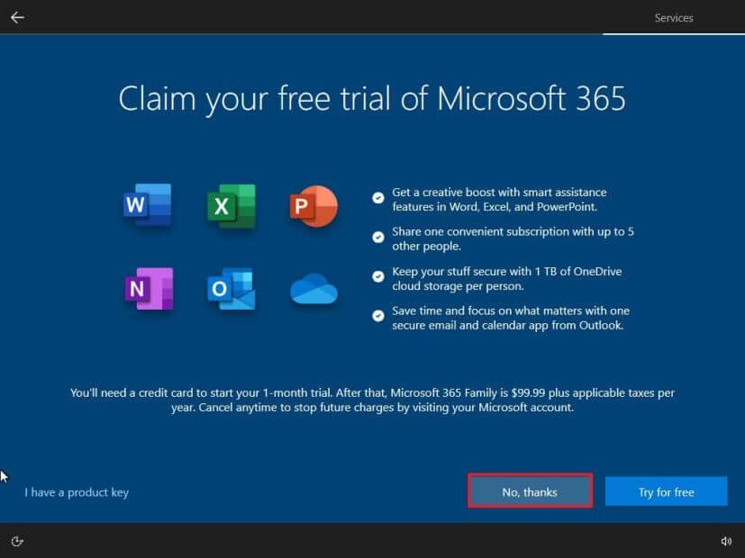 Microsoft 365 setup