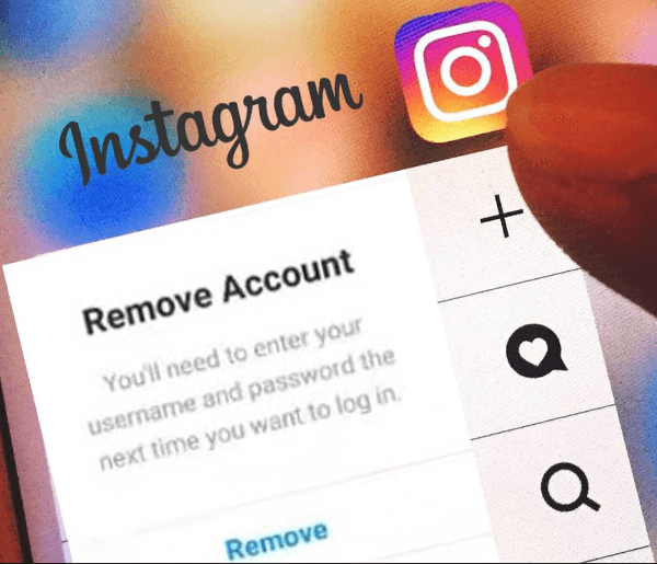 remove instagram remembered accounts