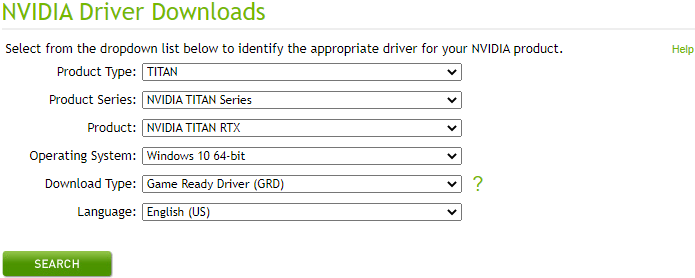 download nvidia driver