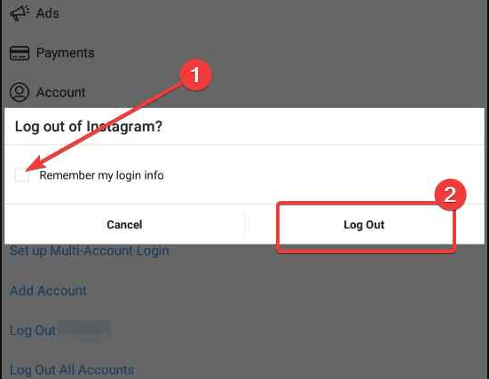  unchecking the remember my login info option