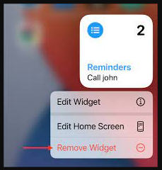 Remove Widget