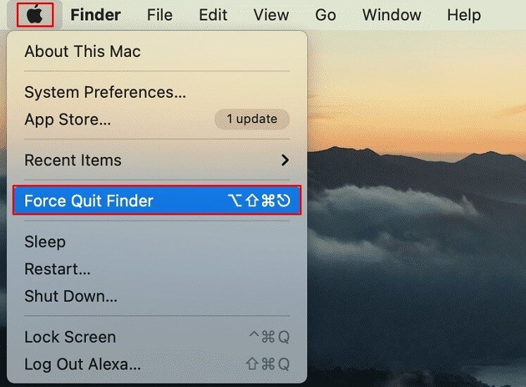 Force Quit the Finder App