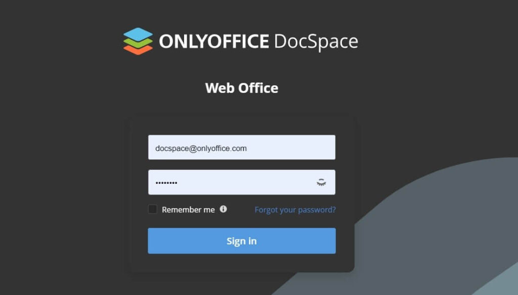 onlyoffice sign up