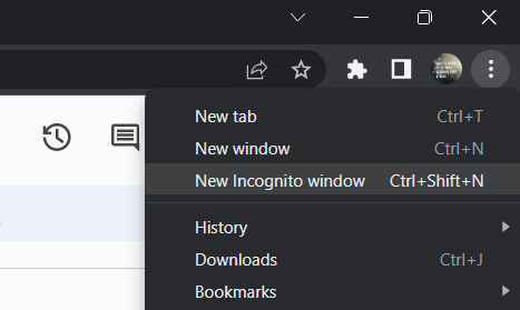 New Incognito Window