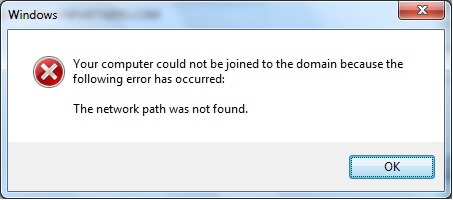 Network Path Was Not Found