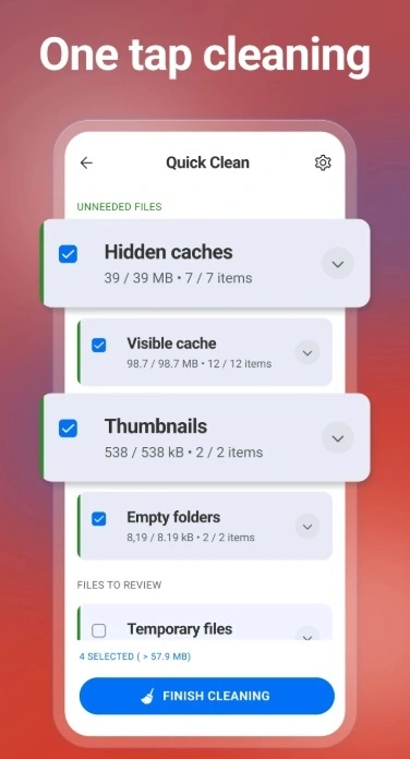 CCleaner for Android removes duplicates