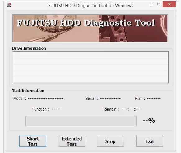 Fujitsu Diagnostic Tool for hard disk