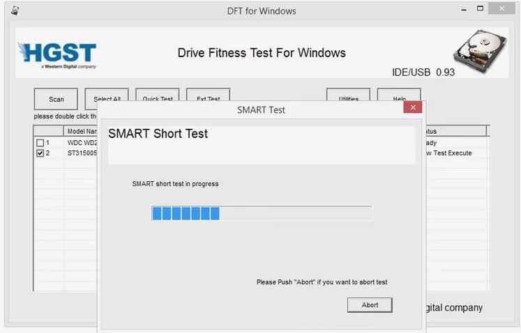 Windows Drive Fitness Test