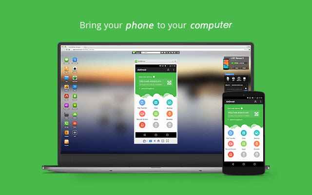 AirDroid app for screen mirroring