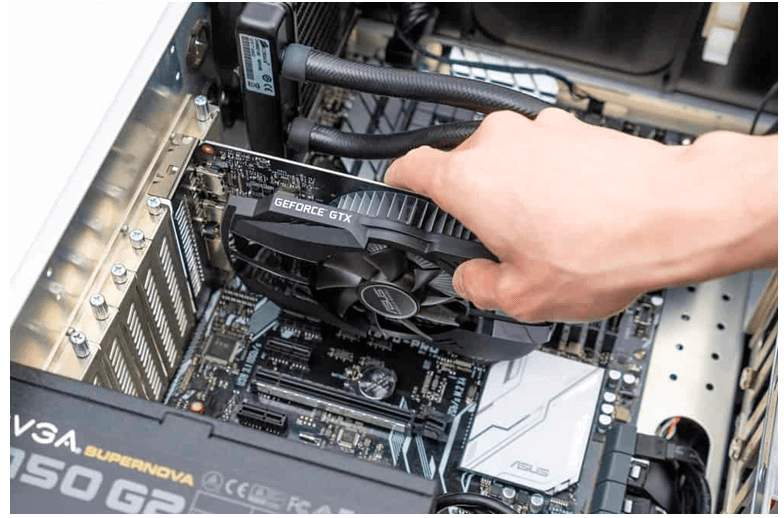 Reinstall The Graphics Card to fix no display error