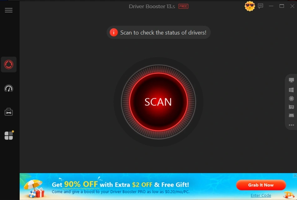 update drivers iobit driver booster scan now