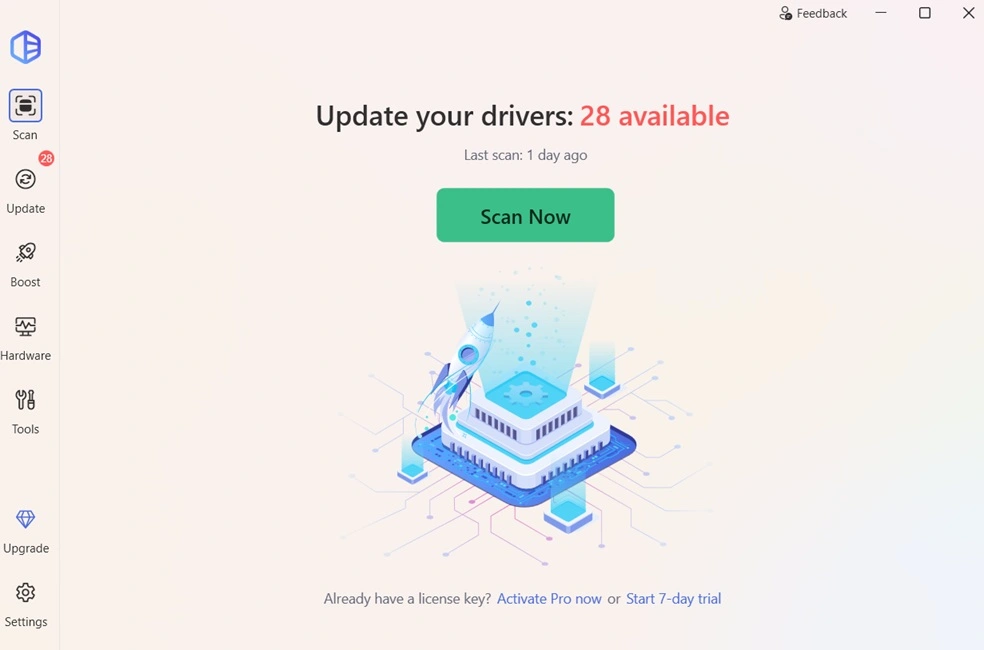 driver easy brief overview section