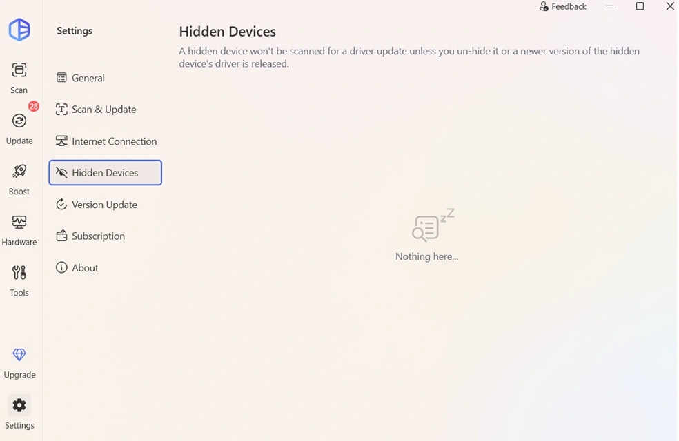 driver easy hidden devices