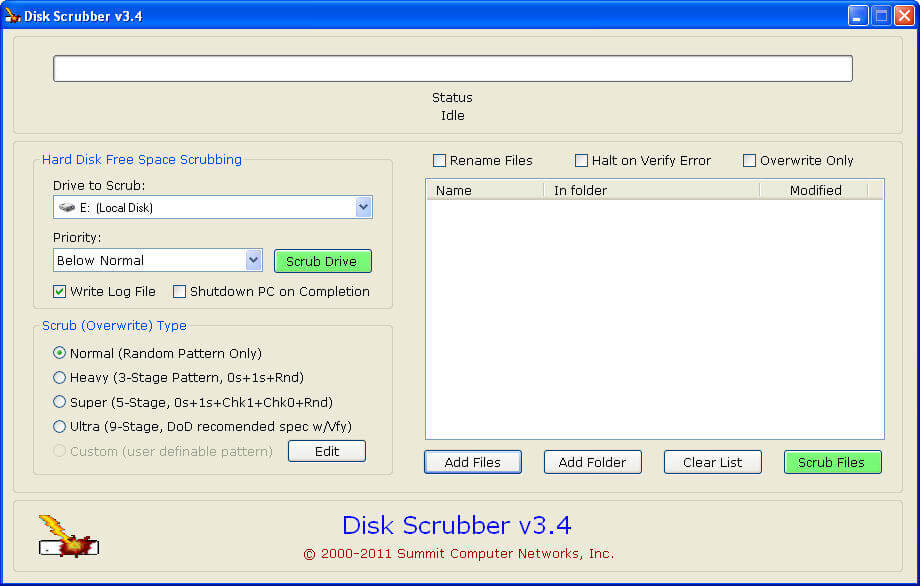 Hard Disk Scrubber