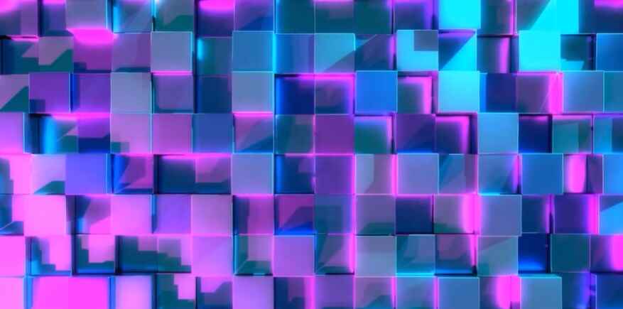 Neon Cubes a live PC background