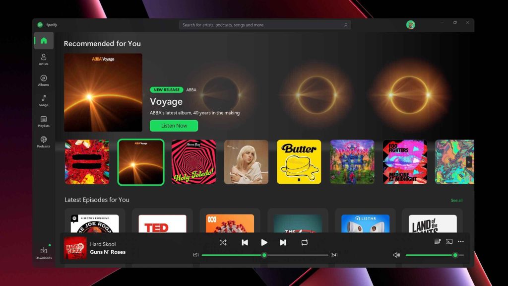 Spotify For Windows 11 PC