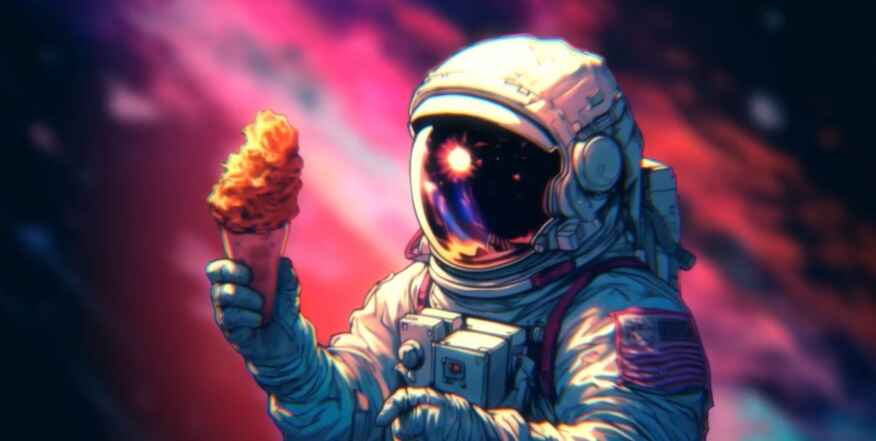 The Cool Astronaut animated wallpaper