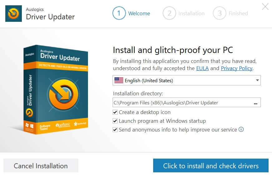 download and install auslogics driver updater