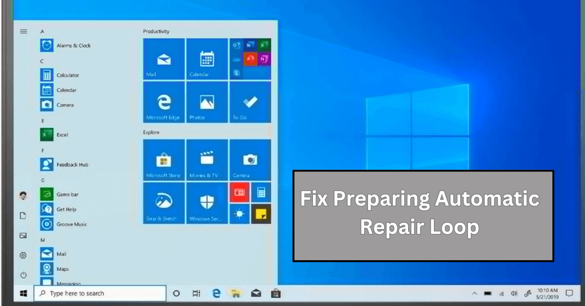 Fix Preparing Automatic Repair Loop
