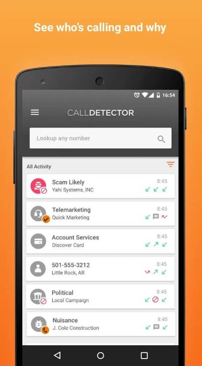 call detector app for android