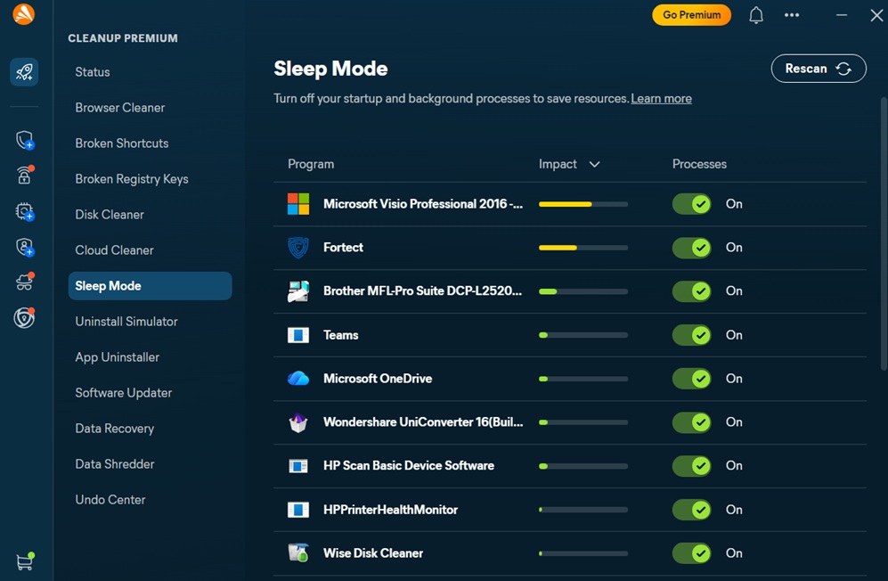 avast cleanup sleep mode feature