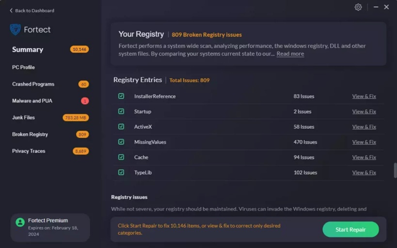 registry cleaner