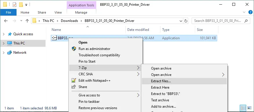 Update driver Using an .INF File