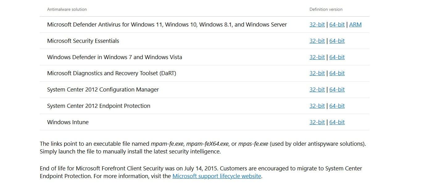 Update Windows Security Signatures Manually On Windows 11/10