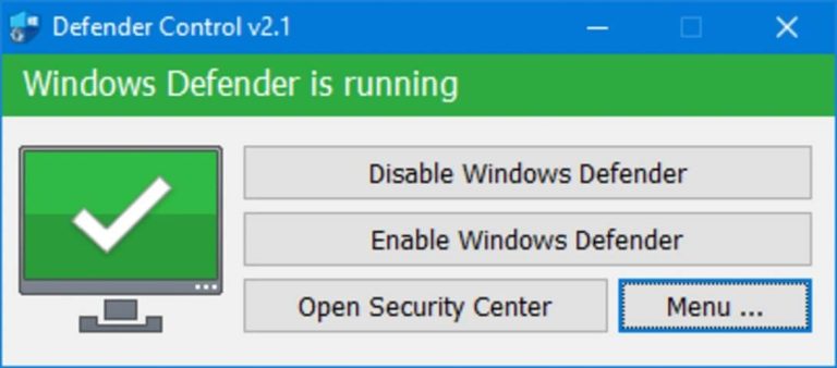 Defender Control Winrar Code How To Enable or Disable Windows Defender- Activate/Deactivate
