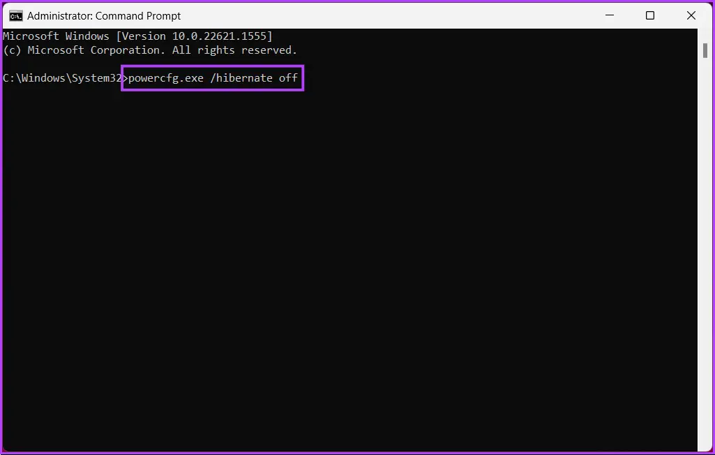 Disable or Limit Hibernation to Recover Hidden Space
