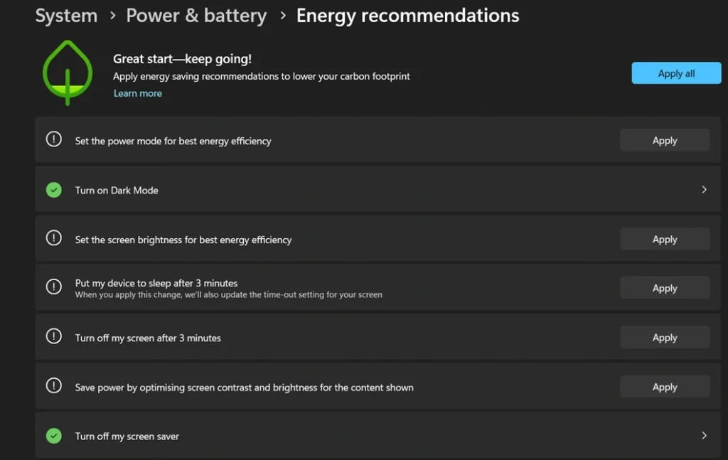 adjust screen brightness