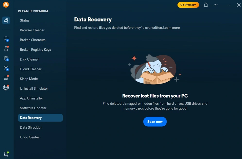 avast pc cleanup software data recovery