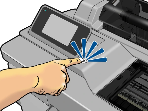 check the power button of scanner